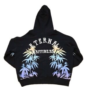 Amiri Eternal Happiness Cotton Oversized Fit Black Hoodie Small Great Condition!